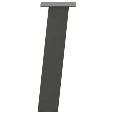 Sohvapöydän jalat 4 kpl antrasiittia 30 cm teräs