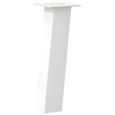 Sohvapöydän jalat 4 kpl valkoinen 42 cm teräs