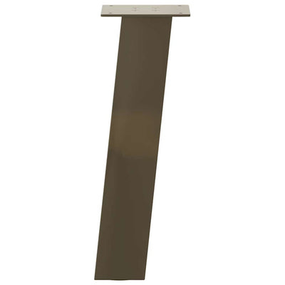 Sohvapöydän jalat 4 kpl luonnonteräs 42 cm teräs