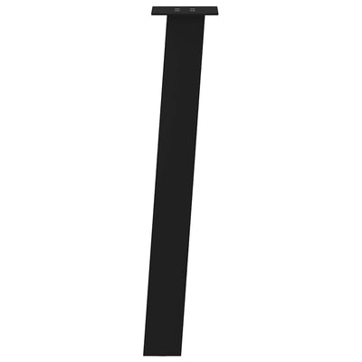 Konsolipöydän jalat 4 kpl musta 72 cm teräs
