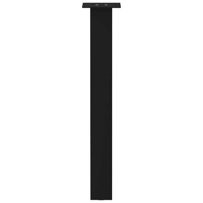 Konsolipöydän jalat 4 kpl musta 72 cm teräs