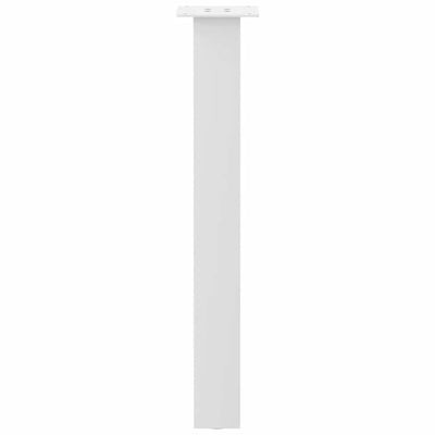 Valkoinen konsolipöydän jalat Cheryl 72cm (4 kpl, teräs)