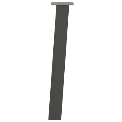 Konsolipöydän jalat 4 kpl antrasiittia 72 cm teräs