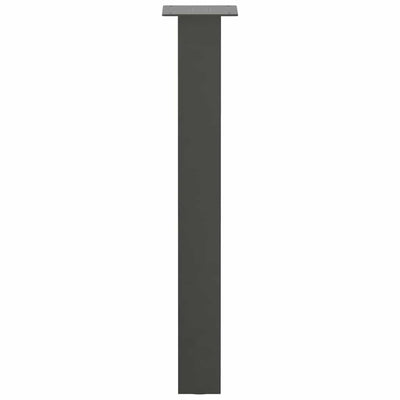 Konsolipöydän jalat 4 kpl antrasiittia 72 cm teräs