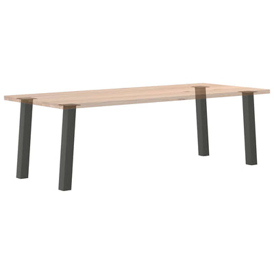 Konsolipöydän jalat 4 kpl antrasiittia 72 cm teräs