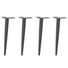 Antrasiittia sohvapöydän jalat Dragulita 42-43cm (4 kpl, teräs)