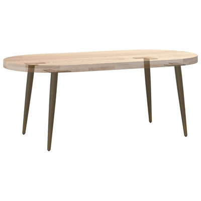 sohvapöydän jalat kartiomainen 4 kpl luonnonteräs 42-43cm teräs