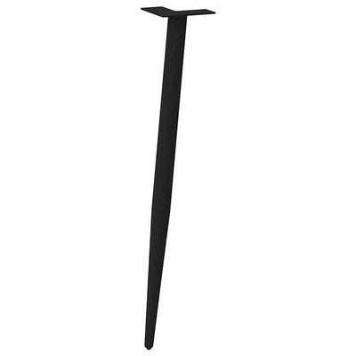 konsolipöydän jalat kartiomainen 4 kpl musta 72-73 cm teräs