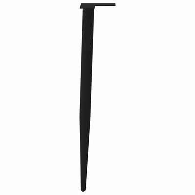 konsolipöydän jalat kartiomainen 4 kpl musta 72-73 cm teräs