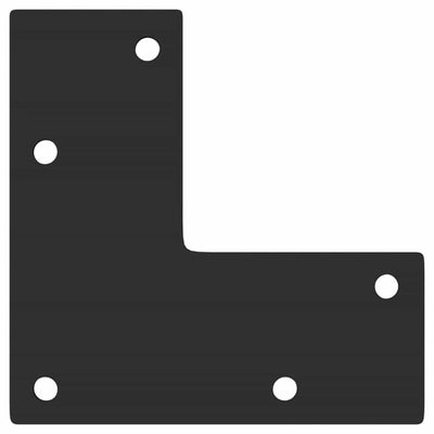 konsolipöydän jalat kartiomainen 4 kpl musta 72-73 cm teräs
