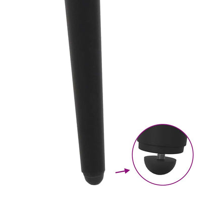 konsolipöydän jalat kartiomainen 4 kpl musta 72-73 cm teräs