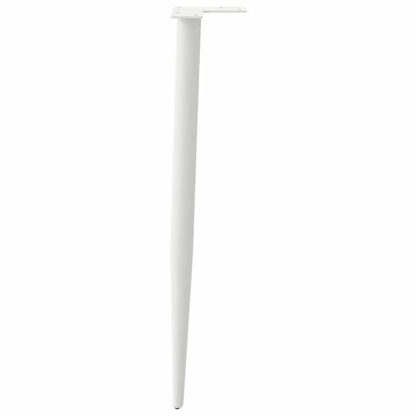Konsolipöydän jalat kartiomaiset 4 kpl valkoinen 72-73 cm teräs