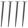 konsolipöydän jalat kartiomainen 4 kpl 72-73 cm terästä