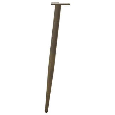 konsolipöydän jalat kartiomainen 4 kpl 72-73 cm teräs