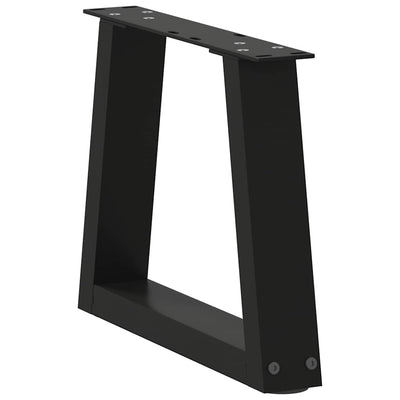 Sohvapöydän jalat V-muoto 2 kpl Musta 30x(30-31,3) cm Teräs