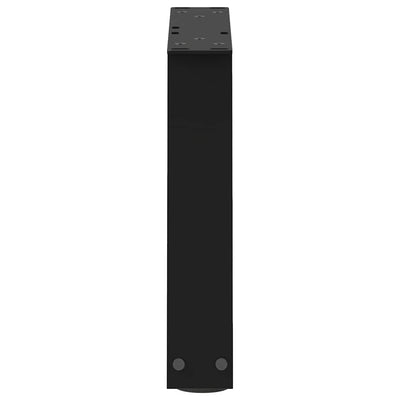 Sohvapöydän jalat V-muoto 2 kpl Musta 30x(30-31,3) cm Teräs
