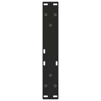 Sohvapöydän jalat V-muoto 2 kpl Musta 30x(30-31,3) cm Teräs