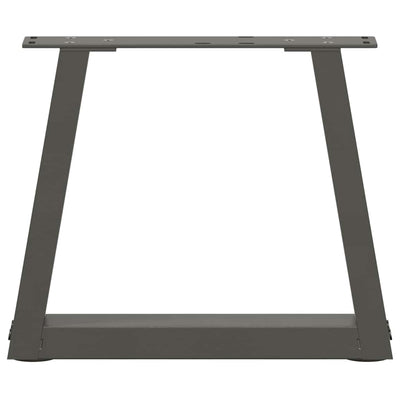 Ruokapöydän jalat V-muoto 2 kpl Antrasiitti 30x(30-31,3) cm