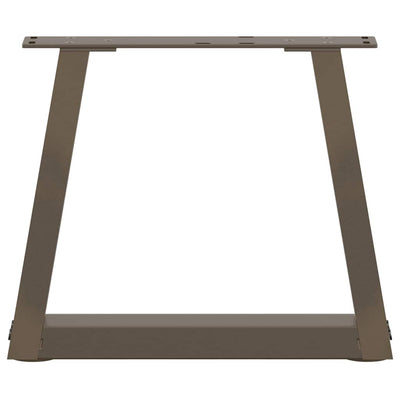 Ruokapöydän jalat V-muoto 2 kpl Luonnonteräs 30x(30-31,3) cm