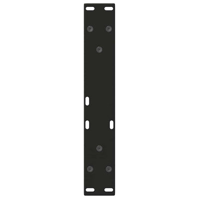 Ruokapöydän jalat V-muoto 2 kpl Musta 40x(30-31,3) cm Teräs