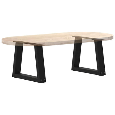 Ruokapöydän jalat V-muoto 2 kpl Musta 40x(30-31,3) cm Teräs