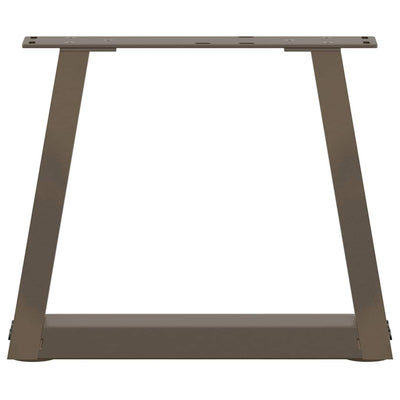 Ruokapöydän jalat V-muoto 2 kpl Luonnonteräs 40x(30-31,3) cm