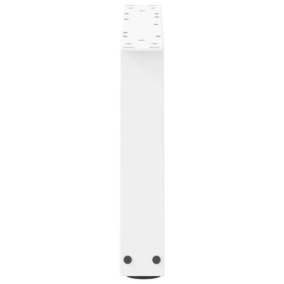 Ruokapöydän jalat V-muoto 2 kpl Valkoinen 50x(30-31,3) cm Teräs