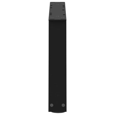 Ruokapöydän jalat V-muoto 2 kpl Musta 70x(30-31,3) cm Teräs