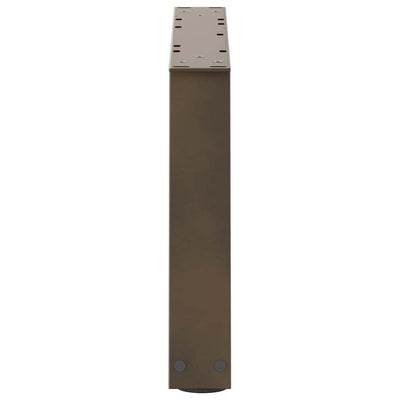 Ruokapöydän jalat V-muoto 2 kpl Luonnonteräs 70x(30-31,3) cm