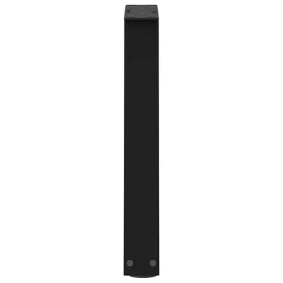 Ruokapöydän jalat V-muoto 2 kpl Musta 28x(42-43,3) cm Teräs