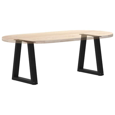 Ruokapöydän jalat V-muoto 2 kpl Musta 28x(42-43,3) cm Teräs