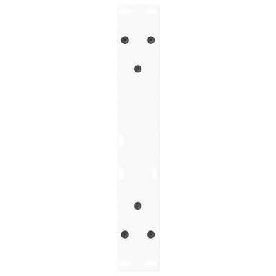 Ruokapöydän jalat V-muoto 2 kpl Valkoinen 28x(42-43,3) cm Teräs