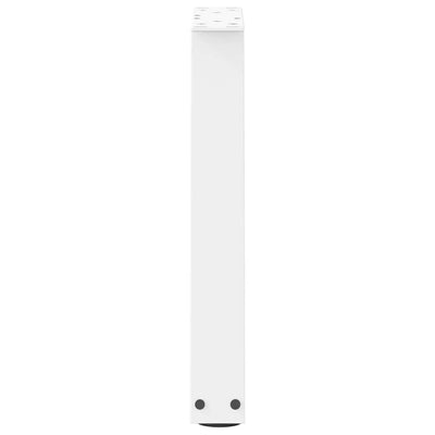 Ruokapöydän jalat V-muotoinen 2 kpl Valkoinen 38x(42-43,3) cm