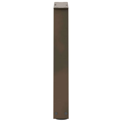 Ruokapöydän jalat V-muoto 2 kpl Luonnonteräs 38x(42-43,3) cm