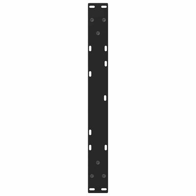 Ruokapöydän jalat V-muoto 2 kpl Musta 50x(42-43,3) cm Teräs