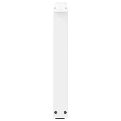 Ruokapöydän jalat V-muoto 2 kpl Valkoinen 50x(42-43,3) cm Teräs