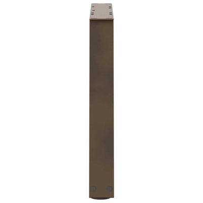 Ruokapöydän jalat V-muoto 2 kpl Luonnonteräs 60x(42-43,3) cm