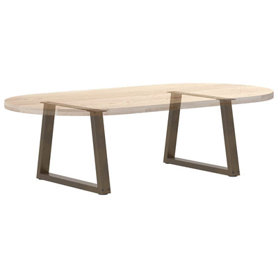 Ruokapöydän jalat V-muoto 2 kpl Luonnonteräs 60x(42-43,3) cm