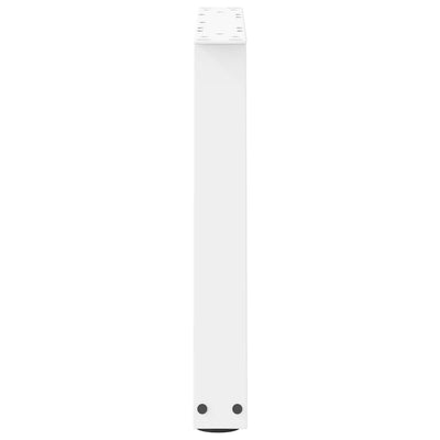 Ruokapöydän jalat V-muoto 2 kpl Valkoinen 70x(42-43,3) cm Teräs