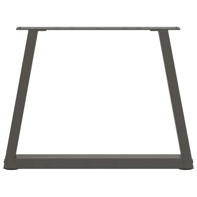 Antrasiitti ruokapöydän jalat v-muoto Aileen 70x(42-43,3)cm (2 kpl)