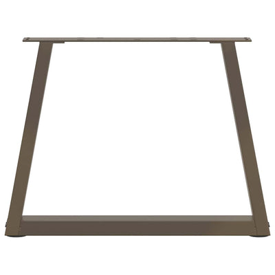 Luonnonteräs ruokapöydän jalat v-muoto Aileen 70x(42-43,3)cm (2 kpl)