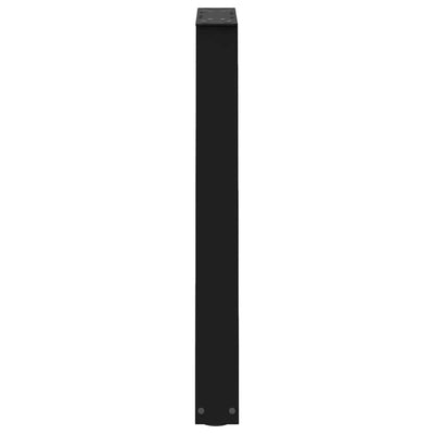 sohvapöydän jalat V-muoto 2 kpl Musta 50x(72-73) cm Teräs