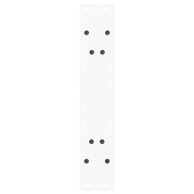 sohvapöydän jalat V-muoto 2 kpl valkoinen 50x(72-73) cm teräs