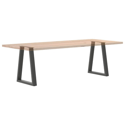 sohvapöydän jalat V-muoto 2 kpl antrasiittia 50x(72-73)cm teräs