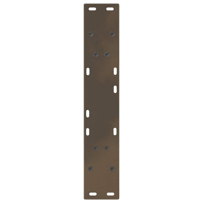 Ruokapöydän jalat V-muoto 2 kpl Luonnonteräs 50x(72-73,3) cm