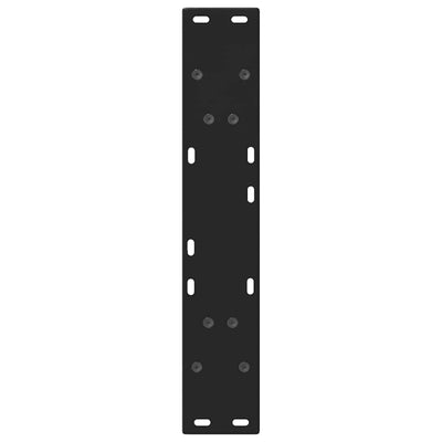 ruokapöydän jalat V-muotoiset 2 kpl musta 60x(72-73) cm teräs