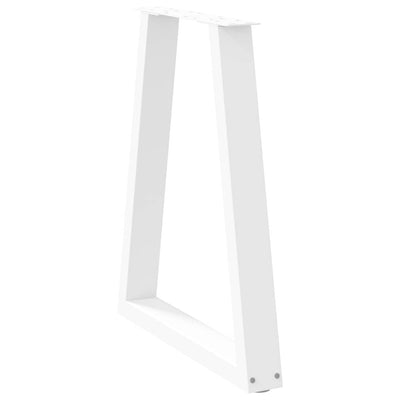 ruokapöydän jalat V-muotoiset 2 kpl valkoinen 60x(72-73) cm