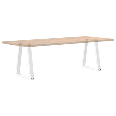 ruokapöydän jalat V-muotoiset 2 kpl valkoinen 60x(72-73) cm