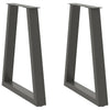 ruokapöydän jalat V-muotoiset 2 kpl antrasiittia 60x(72-73) cm