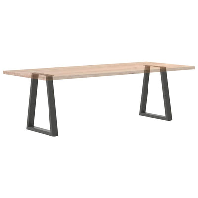 ruokapöydän jalat V-muotoiset 2 kpl antrasiittia 60x(72-73) cm